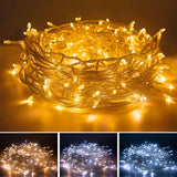 66Ft 200 Led Christmas String Lights Fairy String Lights Plug In 11 Modes Timer Function Waterproof Extendable With Remo