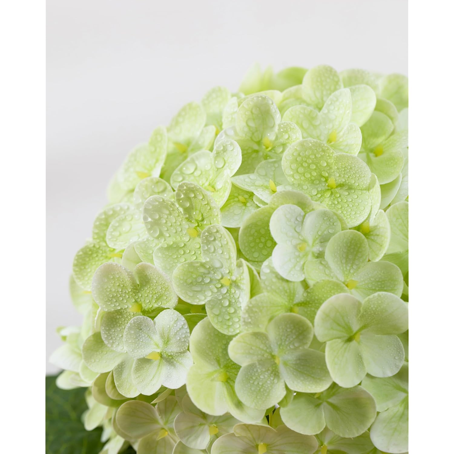 3Pcs Large Hydrangea Artificial Flowers,20 Inch Latex Real Touch Hydrangeas Lifelike Hydrangea Flower For Home Wedding Bouquets Centerpieces Party Living Room Decoration(Light Green)
