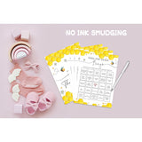 Find The Guest Bingo Baby Shower Game, Bee Baby Shower Game, Baby Shower Decorations, Gender Reveal Party Supplies, Set Of 30 Game Cards - Yx10
