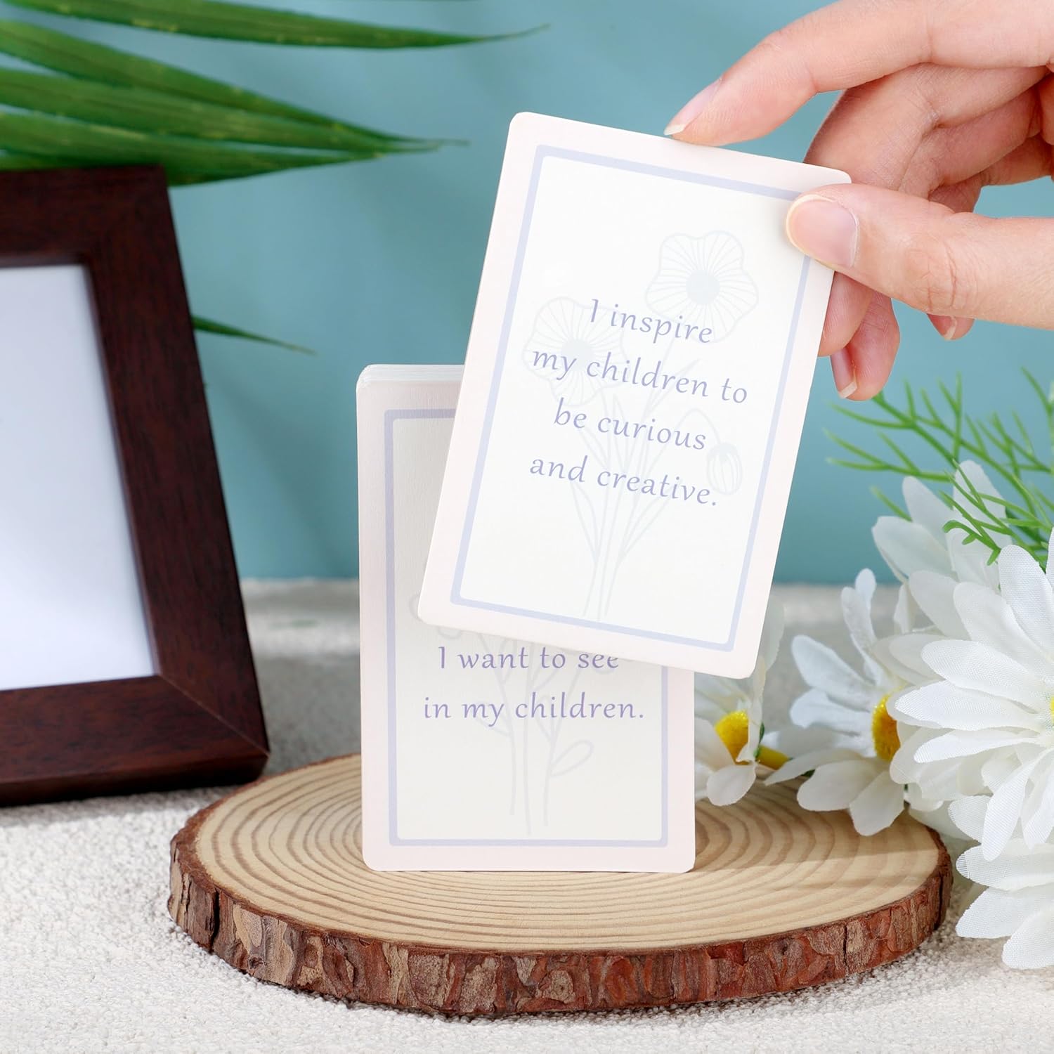 New Mom Gifts Affirmation Cards,Postpartum Gifts For New Mom Care Package After Baby Essentials, First Mothers Day Christmas, 50Pcs Mama Mother Affirmations Card