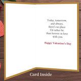 Valentines Day Card For Husband,Valentines Day Cards Gifts For Him,Valentines Card For Husband Men With Luxury Gold Red Heart Design