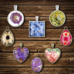 Resin Jewelry Molds Pendant Trays Making Kit With 30Pcs 5 Styles Metal Pendants And 1Pc Silicone Epoxy Casting Mold For Pendant Crafting Diy Gifts