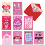 10 Assorted Box Set Funny Galentine'S Day Greeting Cards W/ 5 X 7 Inch Envelopes (10 Designs, 1 Each) Be My Galentine Ac3355Vdg-B1X10