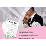 Bridal Shower Game Set - Bridal Bingo Party Cards For Wedding - Greenery Wedding Party Favor Decor - Tropical Jungle Engagement/Bachelorette Party Games Supplies & Activities - 30 Game Cards(B07)