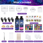 Epoxy Resin Kit For Beginners, Resin Kit With Molds, 18Oz Epoxy Kit With Dried Flowers, Measuring Cups And Resina Supplies