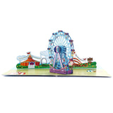 Amusement Park 3D Greeting Pop Up Birthday Card, Happy Birthday Card For Kids, Boyfriend, Girl, Son, Daughter, Valentines Day, Graduation, Thinking Of You, Thank You, Celebration, New Year