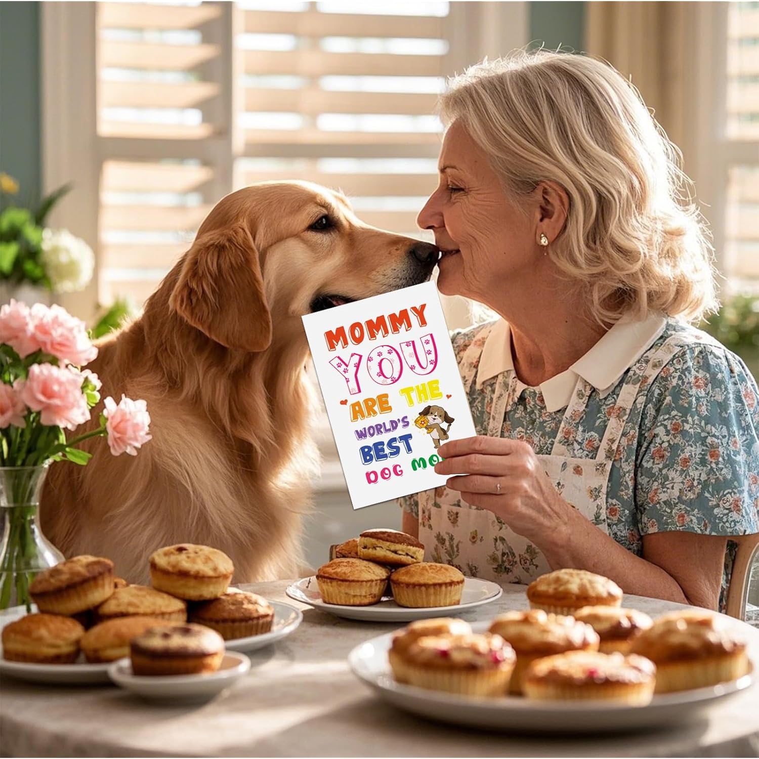 Henyinshen Best Dog Mom Card Mother'S Day Card From Dog For Mom Happy Mothers Day Greeting Cards With Envelope Best Dog Mommy