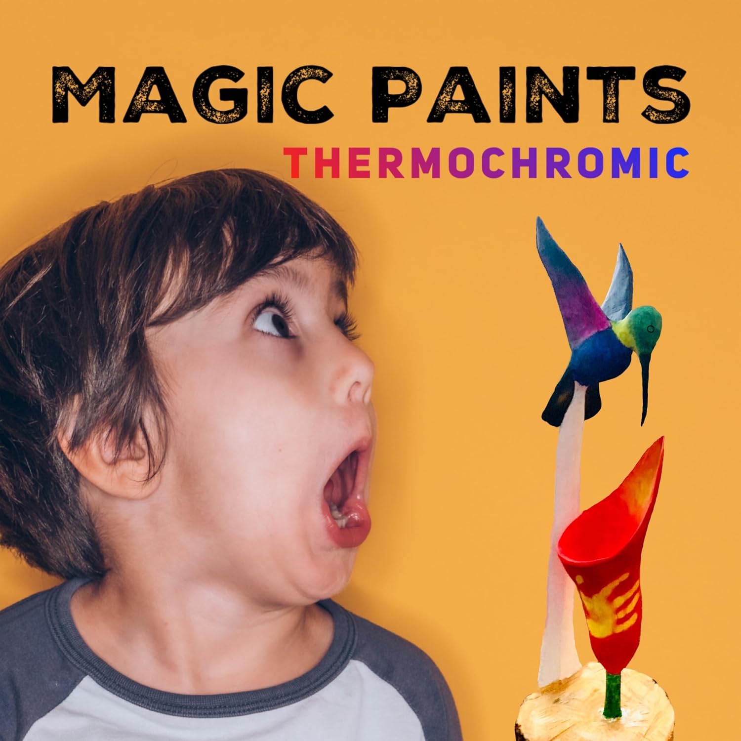 Black To Yellow Magic Paint Color Changing By Body Heat Thermochromic Fabric Paint Temperature Reactive For Diy Color Changing T-Shirts Shoes Arts Crafts Science Experiments
