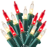 Mini Christmas Lights, 2 Pack 13Ft 50 Count String Lights, 120V Ul Plug Extendable Xmas Tree Lights For Christmas, Patio