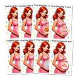 Find The Baby To Win Girl Scratch Off Game, Easy To Play Silly Games, Funny Idea, Baby Shower Ice Breaker Activity. Raffle Cards, Pink Pacifier, Set Of 40 Cards Made In Usa