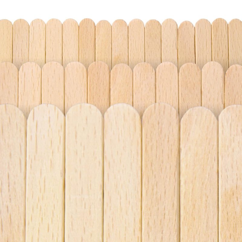 300Pcs Wooden Jumbo Sticks For Crafts – 8/6/4.5 Inch Wooden Sticks For Craftin