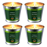 Citronella Candles Outdoor Indoor 6 Oz 4 Pack 128 Hours Citronella Candle Set For Outside Party Patio Bbq Deck Garden Yard Camping