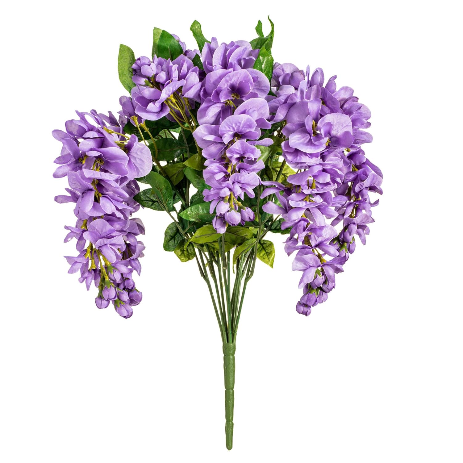 Vickerman Everyday Artificial Lavender Wistera Bush 19" Long - Sophisticated Faux Flowers with Lifelike Appearance for Indoor Use - Add Charm to Your Space with These Maintenance-Free Fake Bushes