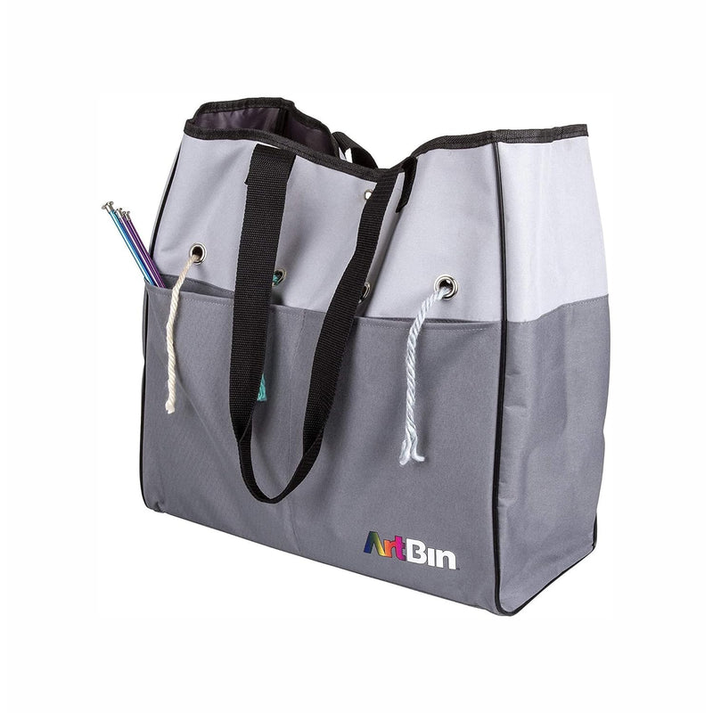 6821Ag Yarn Tote, Portable Knitting & Crochet Storage Bag With Lift-Out Yarn O