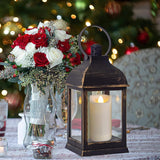 2"X4" Outdoor Led Battery Operated Candles With Timer/Remote 4 Pack Plastic Flickering Waterproof Flameless Candles Wedding Party Halloween Christmas Birthday Decoration Realistic Slim Pillar Candles