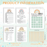 145 Pcs Boho Baby Shower Game Set 125 Cards With 20 Pencils Funny Baby Shower Games Include Word Scramble Predict Who Descriptions And Wishes Price