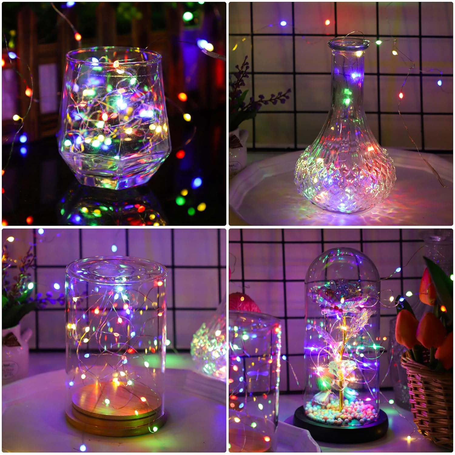 6 Pcs Fairy Lights Battery Operated, Christmas Tree Decor Twinkle Lights, 10 Feet 30 Leds String Lights, Flashing And Co