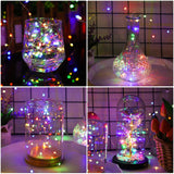 6 Pcs Fairy Lights Battery Operated, Christmas Tree Decor Twinkle Lights, 10 Feet 30 Leds String Lights, Flashing And Co