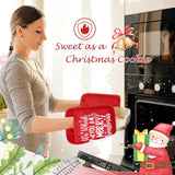 We Whisk You A Merry Christmas Pot Holders 2 Pack Set, Gifts For Baking Lovers, Funny Holiday Christmas Heat Resistant Oven Hot Pads For Kitchen Countertop Baking