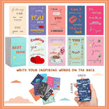 120 Pieces Love Notes For Him Her Romantic Lunch Box Notes Mini Valentine'S Day Cards Inspirational Design 2 X 3.5 Inch For Husband Wife Adults Beloved Ones, 30 Styles