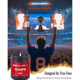 Smells Like A Chiefs Win Scented Candle Football Themed Merch Fan Shop Men Women Sport Stuff Gear Decor Kansas City Team Decorations Guy Him Brother Dad Friend Boyfriend Birthday Unique Funny Gift