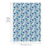 70Th Birthday Wrapping Paper Sheet - 6 Sheets Blue 70Th Bday Design Folded Flat For Birthday, Party, Baby Showers - 19.7 Inch X 27.5 Inch Per Sheet