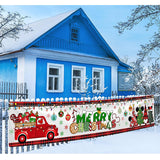 Mouse Christmas Decoration, Merry Christmas Supplies Mouse Theme Yard Sign Banner For Winter 2023 Xmas Holiday Car Tree