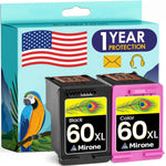 60XL Ink, Remanufactured 2-Pack (Black/Color) for Envy, Photosmart