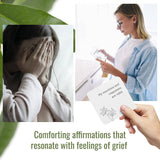 Healing Grief Affirmation Cards - Grief Gifts For Loss Of Grandmother, Comfort Cards For Bereavement Gifts, Sympathy Card For Loss Of Dad Mom, Memorial Sympathy Gift For Loss Of Loved One
