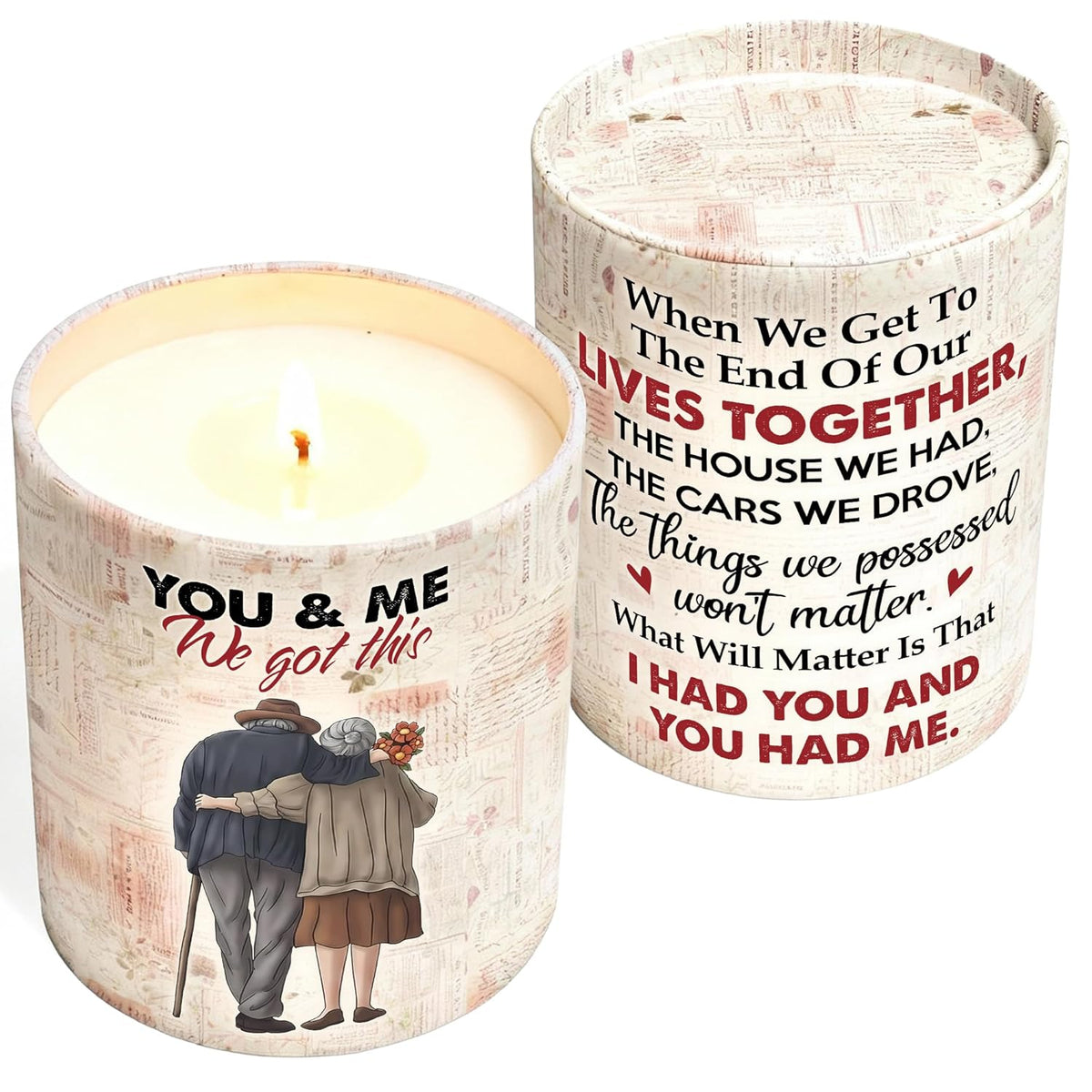 Lavender Candle - Romantic Gifts For Her, Him, Women, Men, Wife, Girlfriend, Boyfriend, Husband - Couples Gift For Anniversary, Christmas, Valentines Day Gifts & More - Stocking Stuffer For Women Men