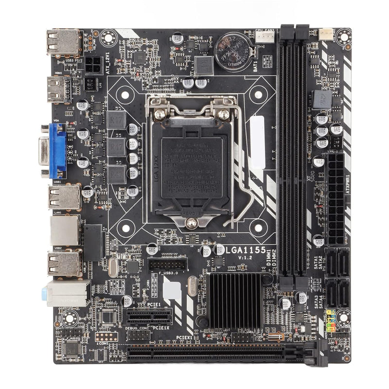 H61M Desktop Motherboard,Lga1155 Ddr3 Dual Channel Quad Core Vga Hdmi Stable P