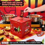 62 Pcs Chili Cook Off Decorations Set, 71" X 24" Chili Cook Off Banner, Pepper Contest Ballot Box With 60 Voting Cards For Mexican Fiesta Cooking Contest Bbq Party Supplies
