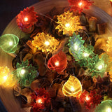 Fall Leaf String Lights Maple Oak Leaf Garland Decorative Harvest Fairy Lights Plug In Or Battery Operated String Lights