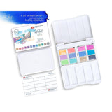 Professional Watercolor Set 12 Full Pans (2.5Ml) Of Pastel Colors, Extra Fine Artist Grade Pigments, Vibrant & Lightfast, In Portable Durable Plastic Case By Nevskaya Palitra