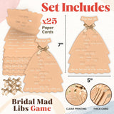 Funny Bridal Shower Games 25 Guests - Bridal Shower Mad Libs Game, Wedding Shower Games For Wedding Reception, Engagement Party Activities For Decorations