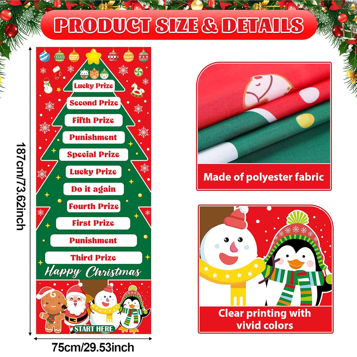 Christmas Can Rolling Game Props Christmas Party Games Roll The Can Challenge Raffle Set For Adults Family Gatherings Birthday Party Supplies Activities Gifts Indoor Outdoor Xmas Holiday Prizes