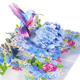Pop Up Birthday Card For Women, 3D Hummingbird & Hydrangeas, Mother'S Day Popup Card For Women, Mom, Wife, Daughter, Her, Sister, Grandma, Ideal Gift For Valentines, Thank You, Mothers Day , Get Well