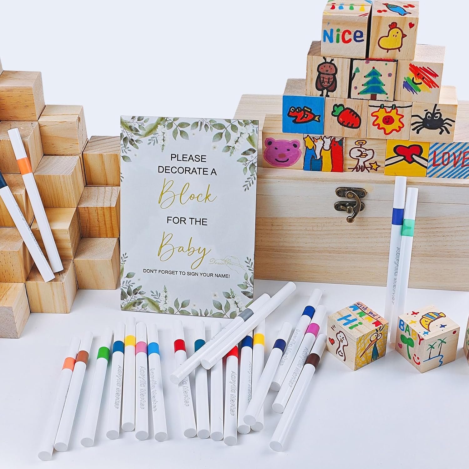 78 Pcs Funny Baby Shower Games Sign Kit, Funniest Baby Shower Games Ever, Unique Baby Shower Ideas Activities For Guests, Suitable For Boy And Girls