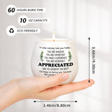 Inspirational Gift Ideas Thank You Gifts For Women Men Friends Coworker Boss Employee Appreciation Gifts Thank You Candle 10Oz Soy Wax Lavendar Scented Candle In Ceramic Jar