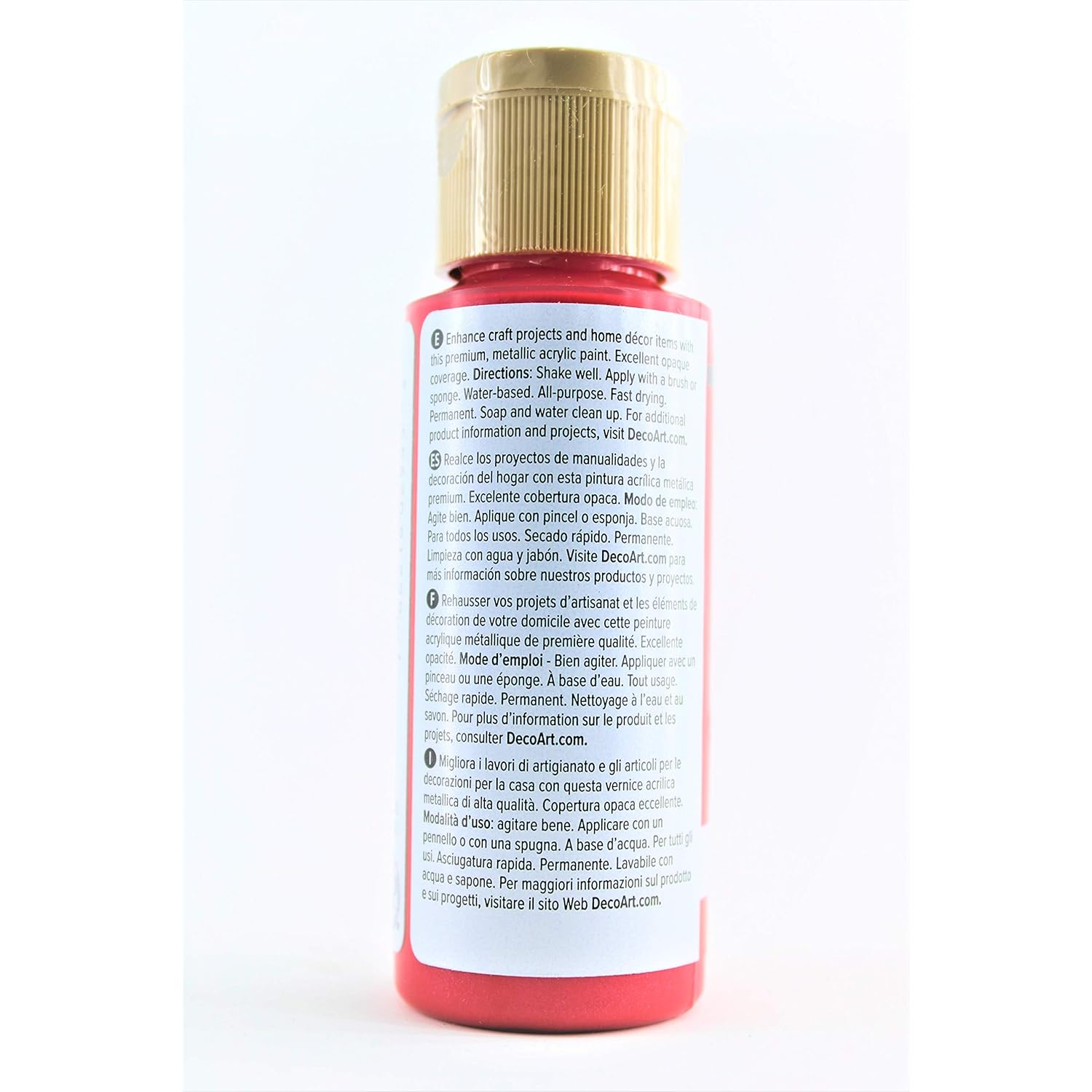 Dazzling Metallics Acrylic Paint 2oz-Festive Red