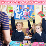 Valentines Day Cards For Kids: 30 Pack Keychain Kids Valentines Cards - Valentines Day Gifts For Boys Girls Classroom School Exchange Prize Party Favors Valentines Treats Goodie Bag Stuffers