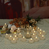 Flameless Led Tea Lights Flickering White Battery Operated, Electric Fake Tealight Candles Long Lasting For Romantic Night Wedding Birthday Party Valentine'S Day Christmas Home Decor 12 Pack