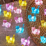 Bartlett Kitty Cat Decorative Lights For Bedroom Cute Animal Outdoor String Lights 30 Led 10Ft Battery Operated Cat Gift