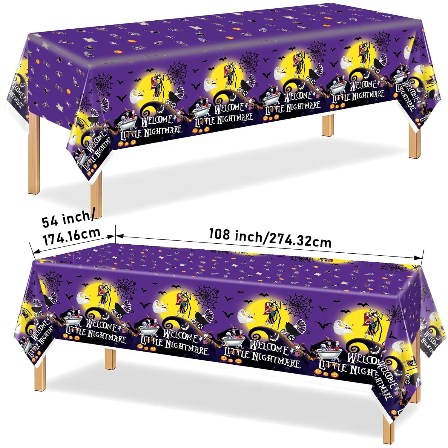 159Pcs Welcome Little Nightmare Baby Shower Decorations Nightmare Christmas Party Supplies Nightmare Christmas Baby Shower Decorations