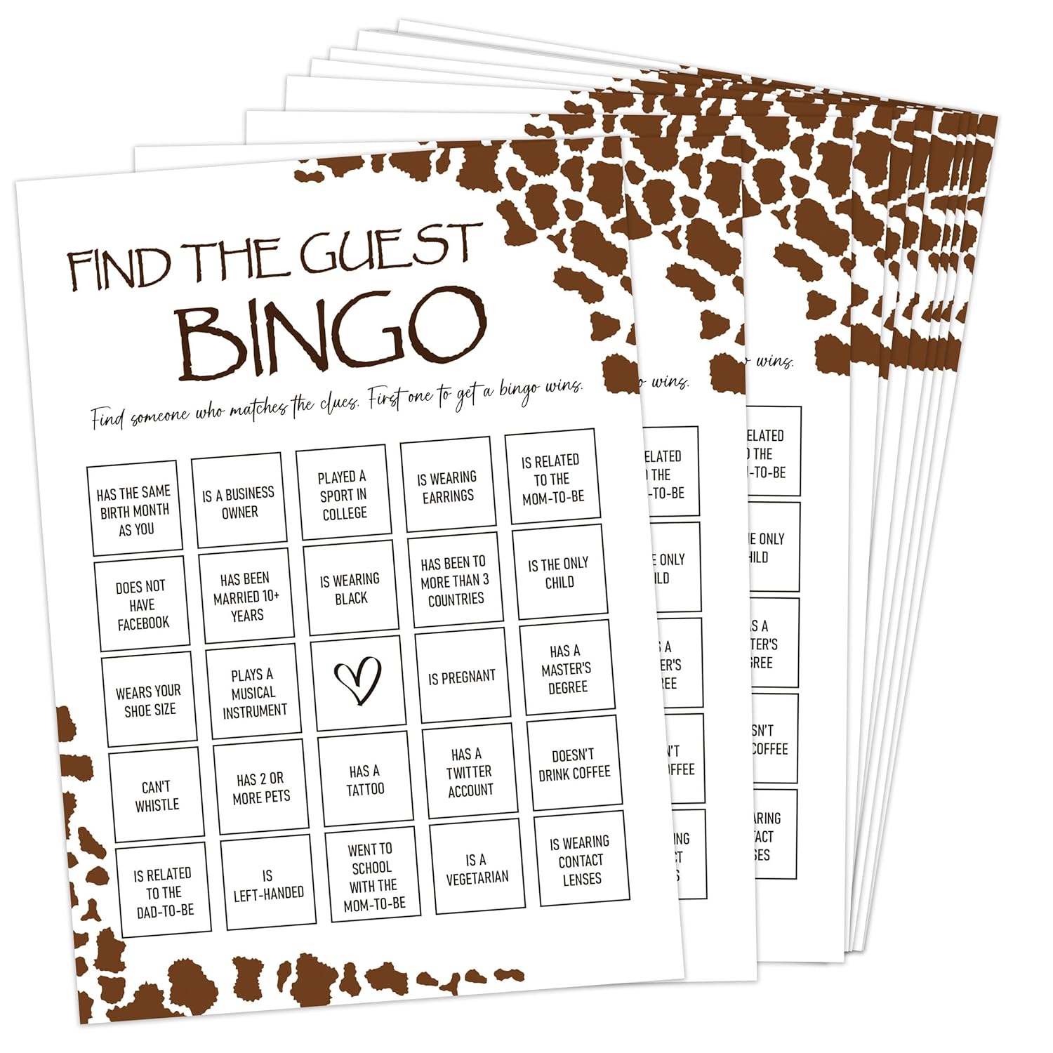 Baby Shower Games - Find The Guest Bingo Game For 30 Guests With Game Cards, Gender Reveal Game, Cowboy Baby Shower Supplies (23)