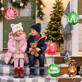 10 Pcs Multi-Pattern Giant Inflatable Christmas Orbs/Balls Decorations - Elastic Ball Safely Expands To 9 Inches, Large