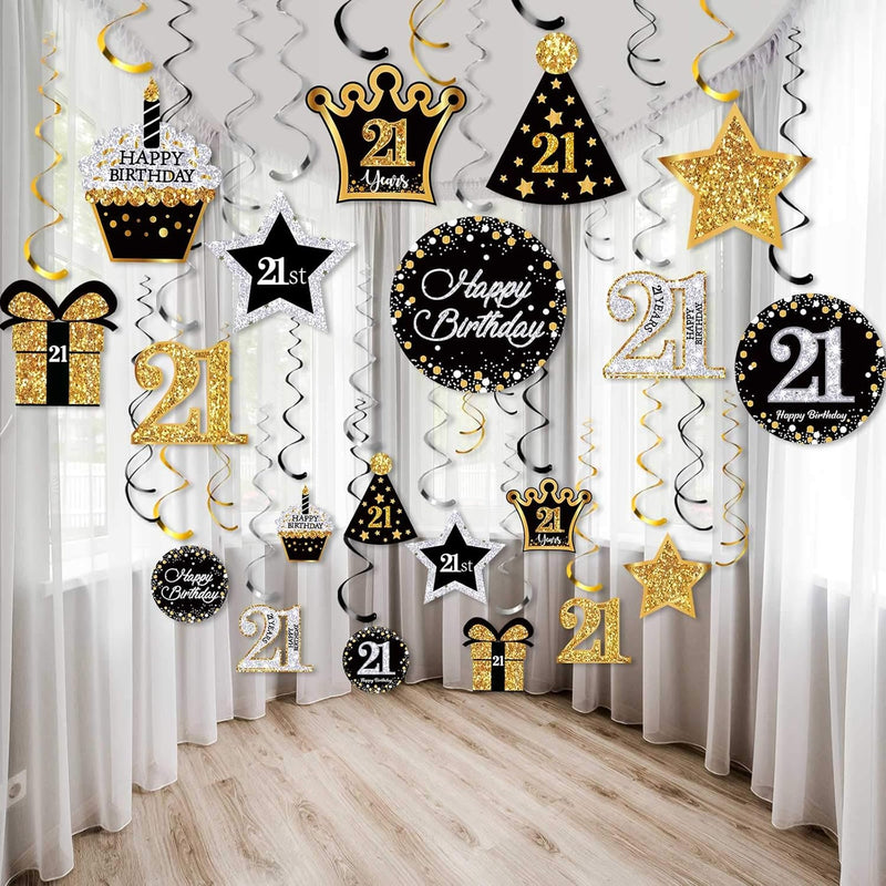 30 Pieces 21St Birthday Party Decorations, 21St Birthday Party Decorat