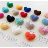 Cute Crocheted Pocket Hug Heart With Greeting Cards, Handmade Small Gifts, Cute Little Heart Pocket Hug & Gift Card, Thinking Of You Love Gift For Family And Friends. (Blue)