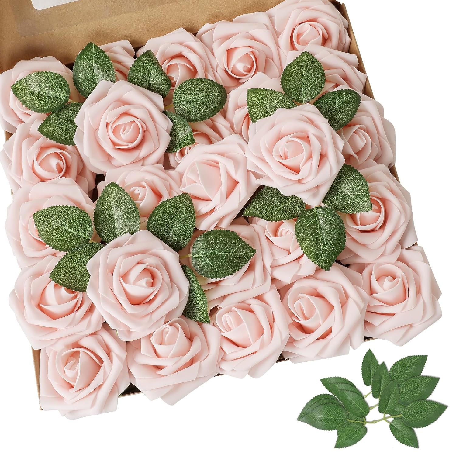 Artificial Flower Cheek Red 25 Pcs Real Looking Fake Roses Fake Flower With Stems For Diy Wedding Bouquets Shower Centerpieces Arrangements Party Tables Decorations
