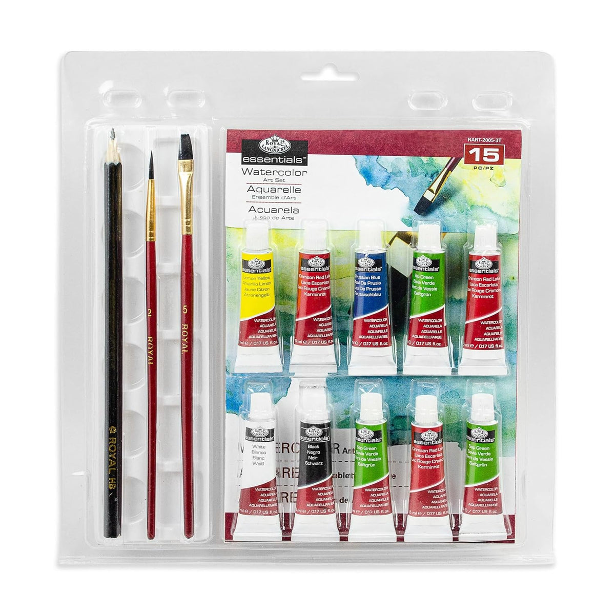 Royal Clamshell Art Sets-Watercolor 14pc